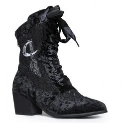 Y.R.U. Dame Witch Boots In Black Shoes