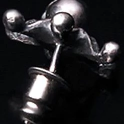 2 Abnormal Sides Single Joker Skull Pierce Earring Accessories 9 2 Abnormal Sides Single Joker Skull Pierce Earring Accessories