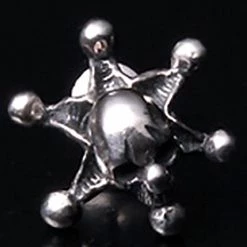 2 Abnormal Sides Single Joker Skull Pierce Earring Accessories