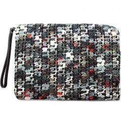 LA Style Rush Bags Mosiac Woven Clutch Handbag