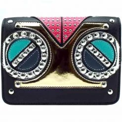 LASR Studded Owl Crossbody Bag