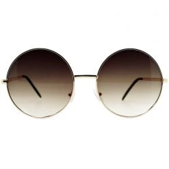 LASR Accessories Road Trip Round Sunglasses In Gold/Brown 9 LASR Accessories Road Trip Round Sunglasses In Gold/Brown
