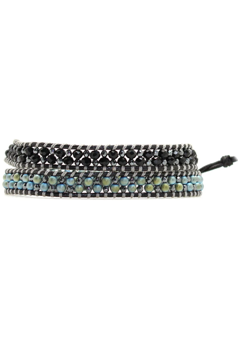 LA Style Rush X Katie Soleil Agave Double Wrap Beaded Bracelet Accessories