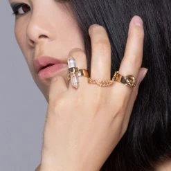 The Raven 8 Other Reasons Crystal Crusader Double Ring