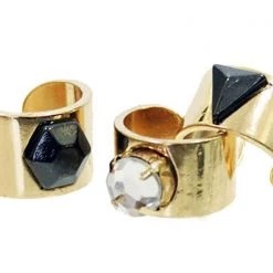 Accessories 8 Other Reasons Stone Cold Rings (Sets Of 3)