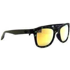 Adidas Originals Square Mirror 2.0 Sunglasses In Green Tortoise/Gold