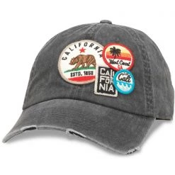 American Needle Accessories Cali Iconic Raglan Hat In Black