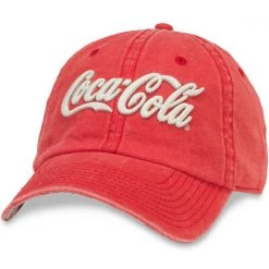 American Needle Coca-Cola Fade Wash New Raglan Hat In Red/White The Great Fantastic