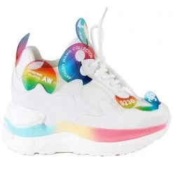 Anthony Wang Rainbow Wonderland Platform Sneakers