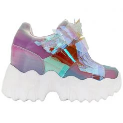 Anthony Wang X LASR Exclusive Battle Angel Winged Platform Wedge Sneakers LASR Exclusives
