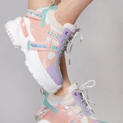 Anthony Wang Shoes Pretty Poison Platform Wedge Sneakers