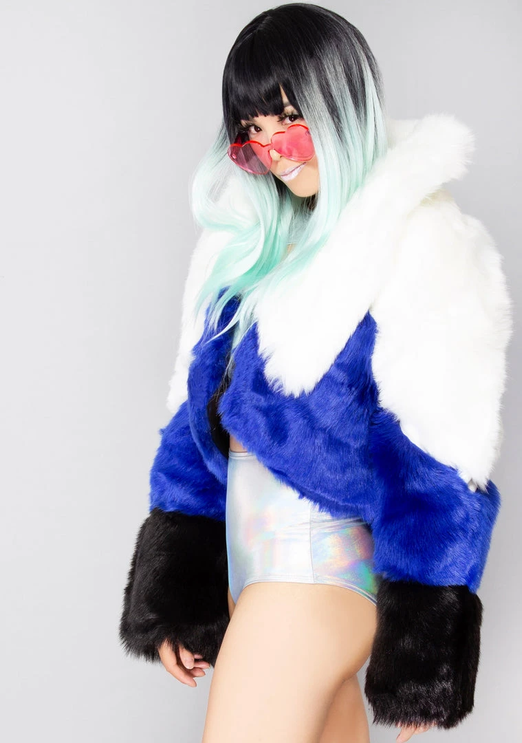 Azalea Wang Mad World Night Queen Faux Fur Coat 4 Azalea Wang Mad World Night Queen Faux Fur Coat