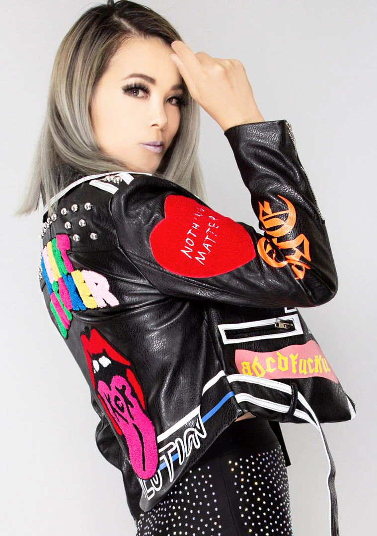 Azalea Wang Heartbreaker Moto Jacket World Tour 5 Azalea Wang Heartbreaker Moto Jacket World Tour