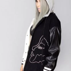Azalea Wang World Tour Two Faced Oversized Varsity Jacket