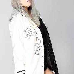 Azalea Wang World Tour Two Faced Oversized Varsity Jacket