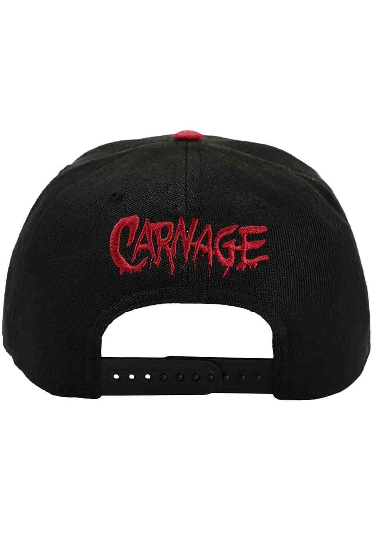 BIOWORLD Accessories X Marvel Venom Vs. Carnage Snapback Raglan Hat 5 BIOWORLD Accessories X Marvel Venom Vs. Carnage Snapback Raglan Hat