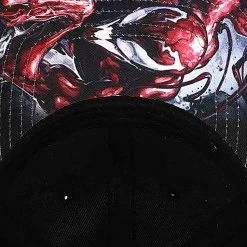 BIOWORLD Accessories X Marvel Venom Vs. Carnage Snapback Raglan Hat 9 BIOWORLD Accessories X Marvel Venom Vs. Carnage Snapback Raglan Hat