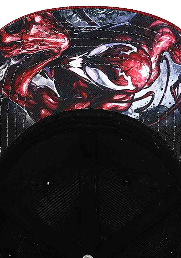 BIOWORLD Accessories X Marvel Venom Vs. Carnage Snapback Raglan Hat 6 BIOWORLD Accessories X Marvel Venom Vs. Carnage Snapback Raglan Hat