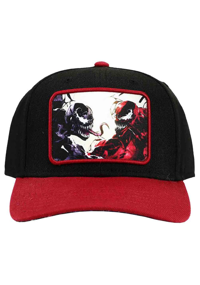 BIOWORLD Accessories X Marvel Venom Vs. Carnage Snapback Raglan Hat 3 BIOWORLD Accessories X Marvel Venom Vs. Carnage Snapback Raglan Hat