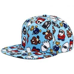 BIOWORLD X Nintendo Super Mario Enemies AOP Snapback Flat Brim Hat The Great Fantastic