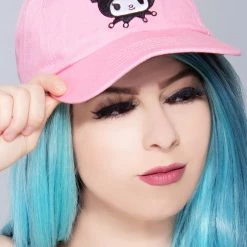 BIOWORLD X Sanrio Kuromi Embroidered Raglan Hat Accessories