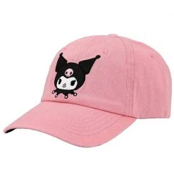 BIOWORLD X Sanrio Kuromi Embroidered Raglan Hat Accessories 10 BIOWORLD X Sanrio Kuromi Embroidered Raglan Hat Accessories