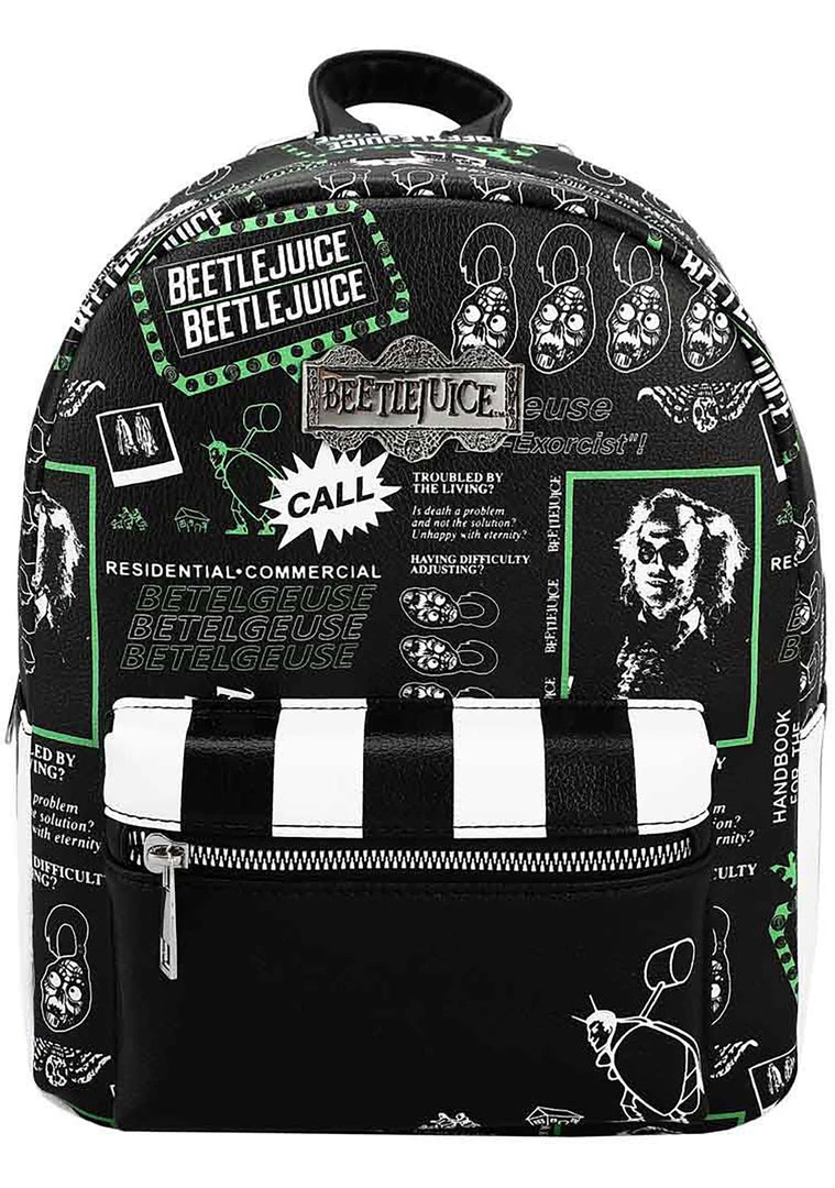 BIOWORLD X Beetlejuice AOP Mini Backpack World Tour 4 BIOWORLD X Beetlejuice AOP Mini Backpack World Tour