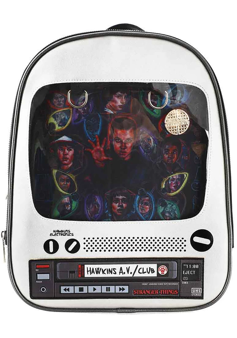 BIOWORLD X Netflix Stranger Things Retro TV ITA Mini Backpack World Tour 4 BIOWORLD X Netflix Stranger Things Retro TV ITA Mini Backpack World Tour