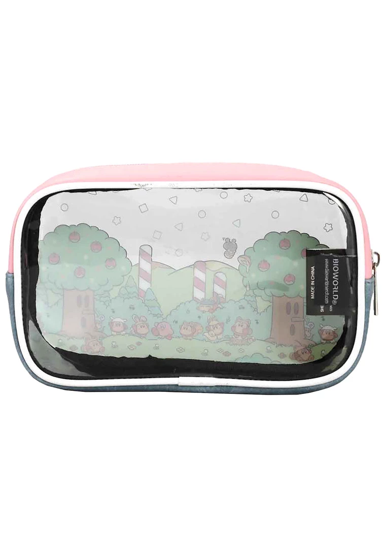 BIOWORLD Bags X Nintendo Kirby Picnic 3 PC Cosmetic Bag Set 8 BIOWORLD Bags X Nintendo Kirby Picnic 3 PC Cosmetic Bag Set