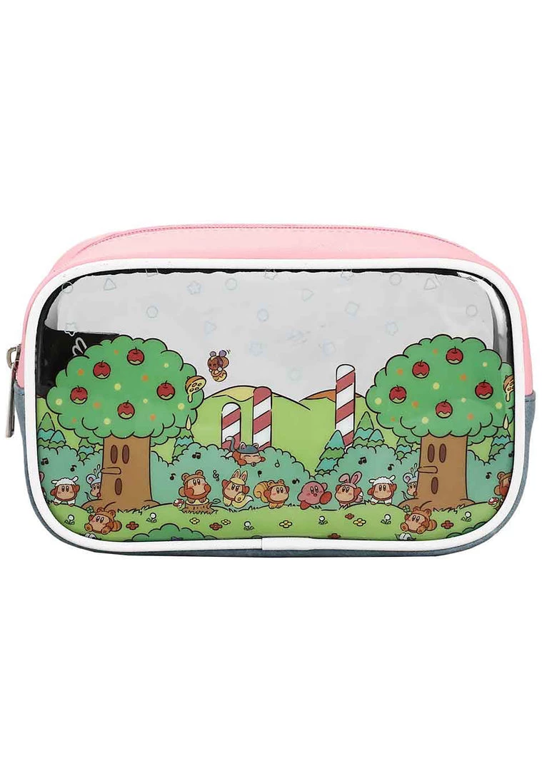 BIOWORLD Bags X Nintendo Kirby Picnic 3 PC Cosmetic Bag Set 7 BIOWORLD Bags X Nintendo Kirby Picnic 3 PC Cosmetic Bag Set
