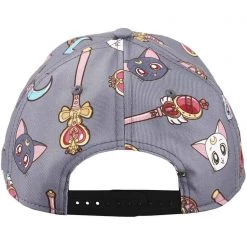 BIOWORLD X Sailor Moon Luna & Artemis AOP Snapback Raglan Hat