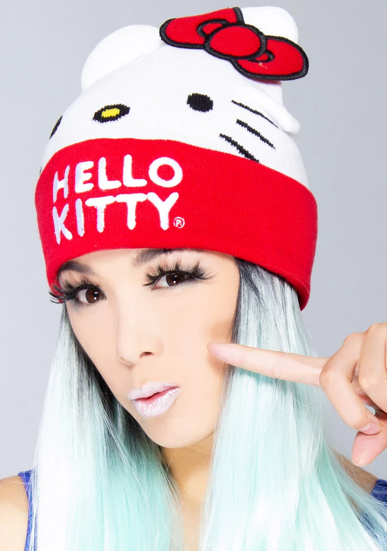 BIOWORLD X Hello Kitty Big Face Beanie 4 BIOWORLD X Hello Kitty Big Face Beanie
