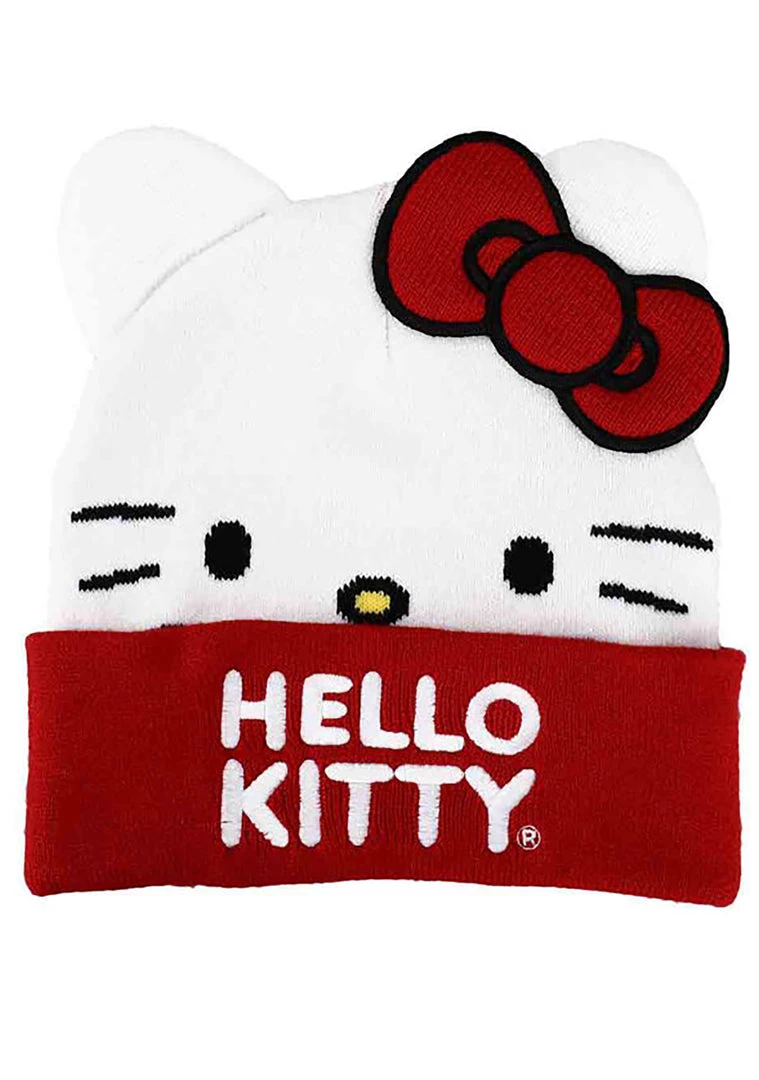 BIOWORLD X Hello Kitty Big Face Beanie 5 BIOWORLD X Hello Kitty Big Face Beanie