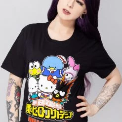 BIOWORLD Women's Festival X My Hero Academia Sanrio Friends T-Shirt
