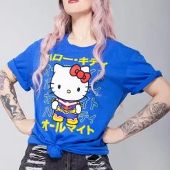BIOWORLD The Great Fantastic X My Hero Academia Sanrio All Might Hello Kitty T-Shirt