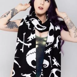 BIOWORLD X Nightmare Before Christmas Jack Skellington Beanie & Scarf Set