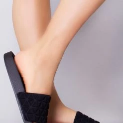 Cape Robbin Black Prism Geometric Sandal Shoes