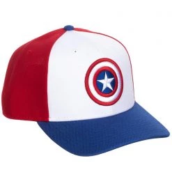 BIOWORLD Accessories X Marvel Captain America Flat Brim Hat