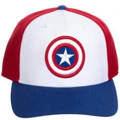 BIOWORLD Accessories X Marvel Captain America Flat Brim Hat