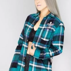 Cakeworthy X Disney Haunted Mansion Foolish Mortals Flannel Shirt