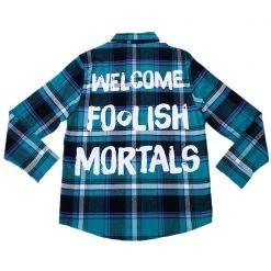 Cakeworthy X Disney Haunted Mansion Foolish Mortals Flannel Shirt 11 Cakeworthy X Disney Haunted Mansion Foolish Mortals Flannel Shirt