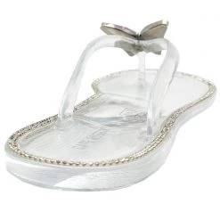 Cape Robbin Butterfly Bling Jelly Sandals