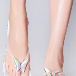 Cape Robbin Butterfly Bling Jelly Sandals