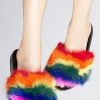 Cape Robbin Fever Dream Faux Fur Sandals The Great Fantastic