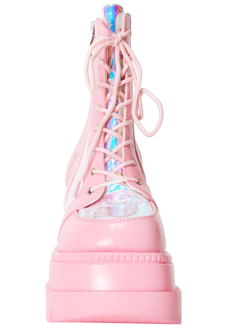 Cape Robbin X LASR Exclusive Pink Poison Platform Boots LASR Exclusives 8 Cape Robbin X LASR Exclusive Pink Poison Platform Boots LASR Exclusives