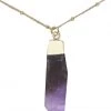 Charged Dream Amethyst Gemstone Necklace New
