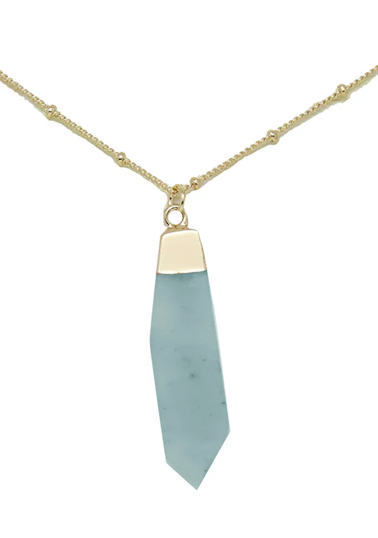 Charged Peace Amazonite Gemstone Necklace New 3 Charged Peace Amazonite Gemstone Necklace New