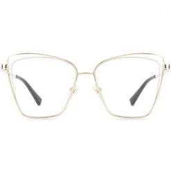 DIFF Eyewear Becky III Blue Light Glasses In Gold