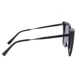 DIFF Eyewear Becky II Polarized Sunglasses In Black/Dark Smoke