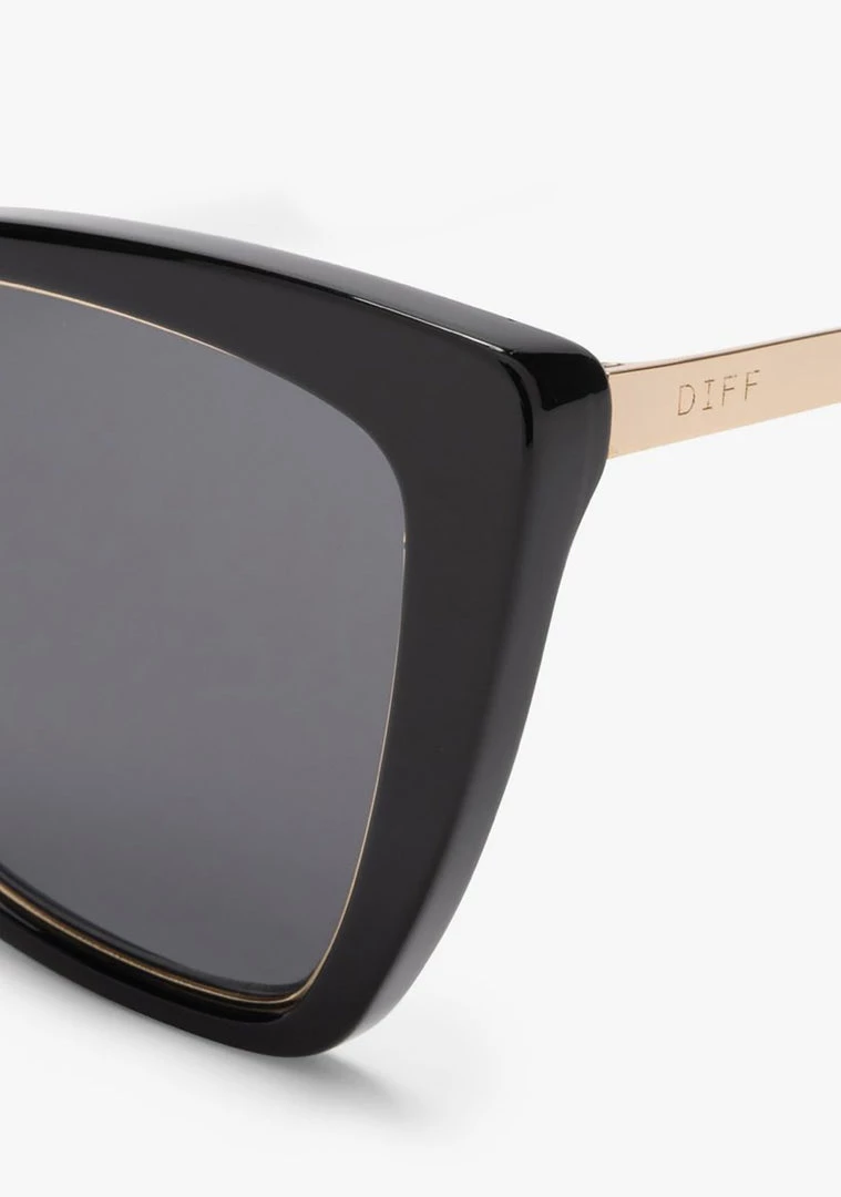 DIFF Eyewear Becky IV Polarized Sunglasses In Black/Gray The Great Fantastic 8 DIFF Eyewear Becky IV Polarized Sunglasses In Black/Gray The Great Fantastic